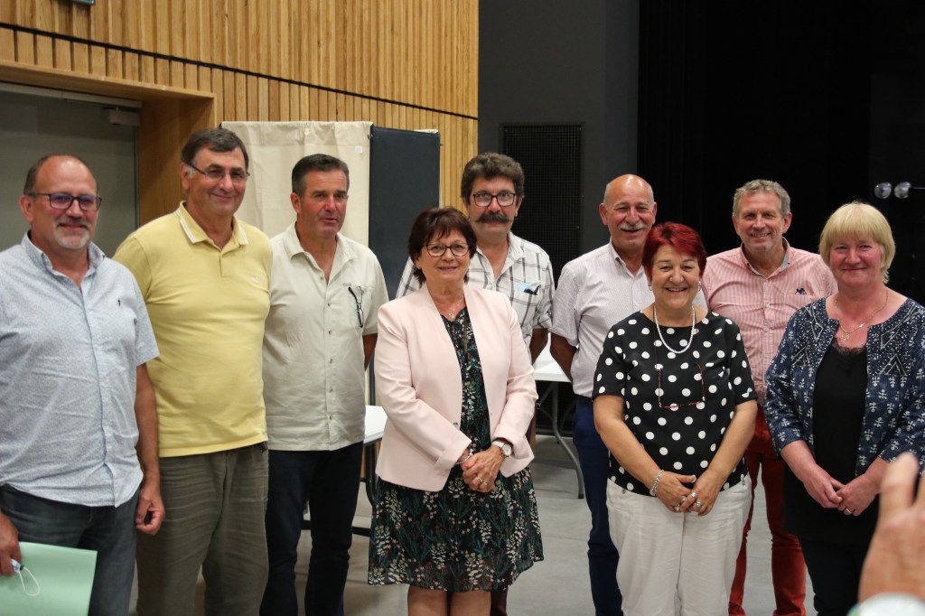 Marie Rose VEYSSIERE et les 8 vice-Présidents