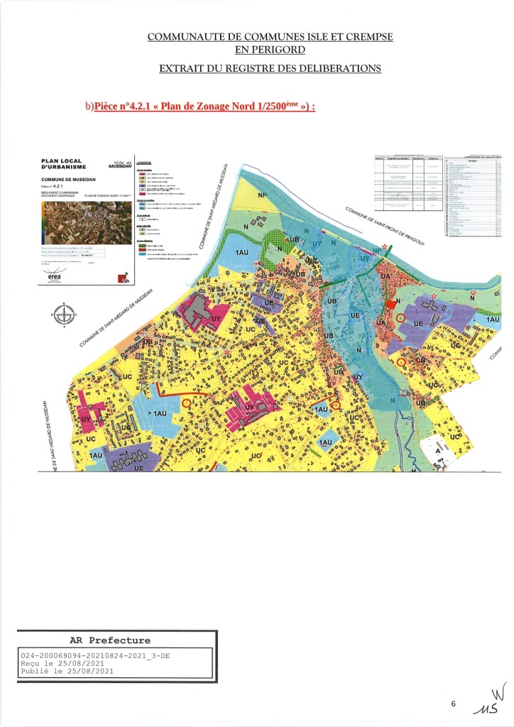Modification simplifiée n°2 du PLU de Mussidan page 6