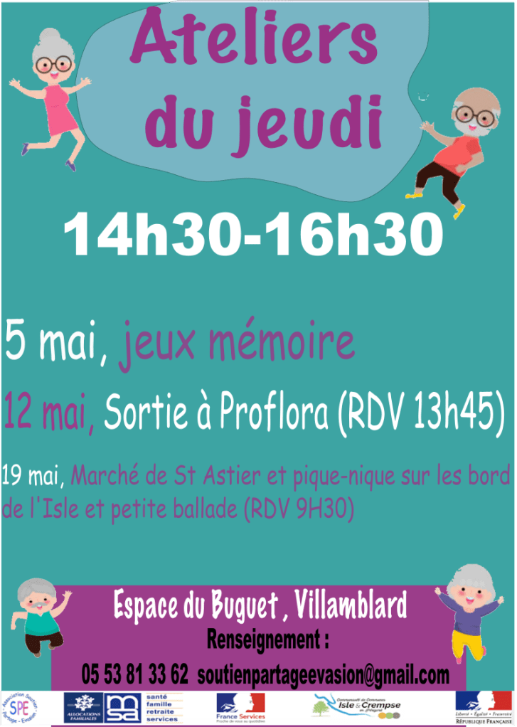 affiche sénior mois d'avril