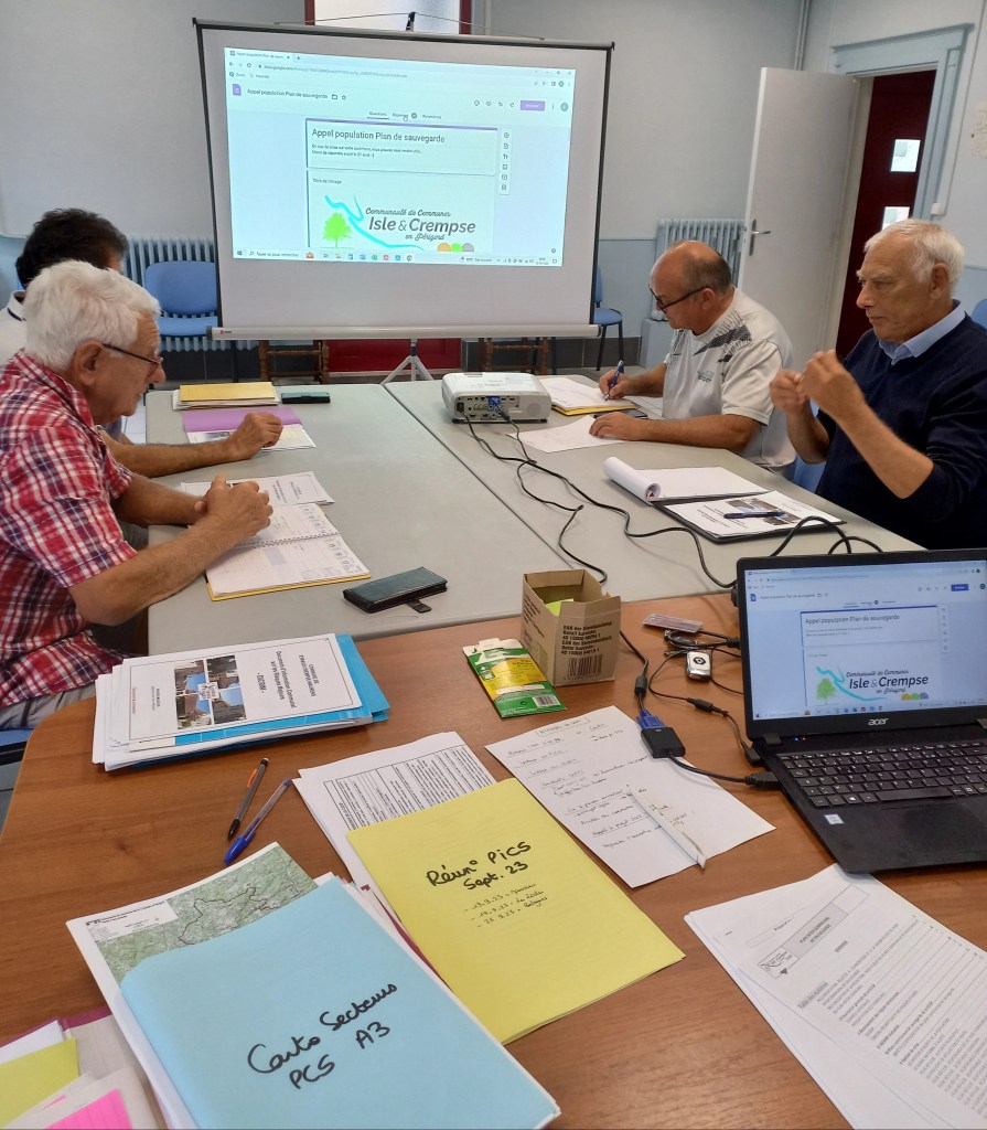 plan intercommunal de sauvegarde Isle et Crempse en Périgord