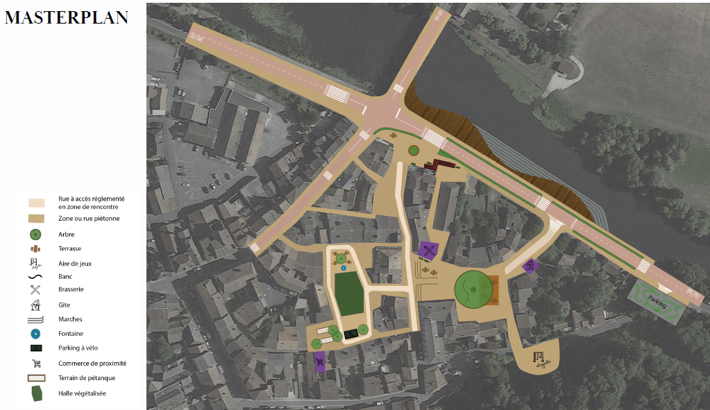 Le quartier de la halle imaginé