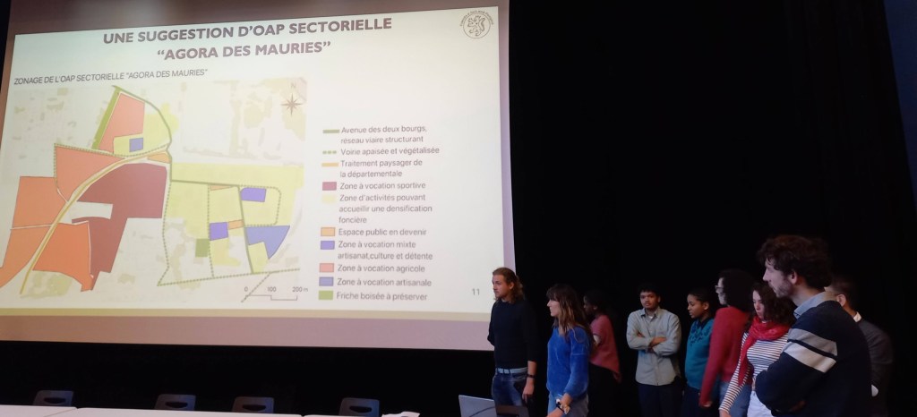 Rendu des travaux des étudiants en urbanisme