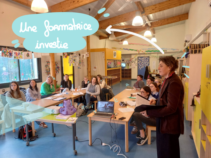 Sarah SIARI de la Ligue de l'enseignement nous a formés